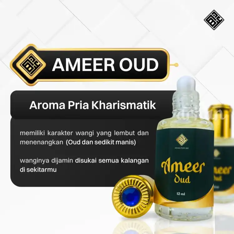 Ameer Oud 12 ml - Haramain Series - Gambar 3